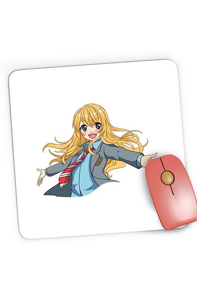 OEM Mousepad Gaming Your Lie in April Kaori Anime Manga, 21x19 cm