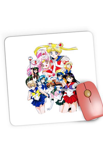 OEM Sailor Moon Gaming Mousepad All Team Naoko Takeuchi Anime, 21x19 cm