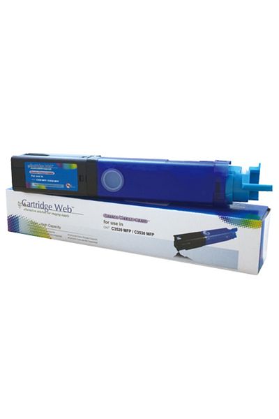 CARTRIDGE WEB Toner Cartridge Web Cyan Oki C3520 zamiennik 43459371