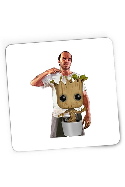OEM Mousepad Gaming Baby Groot GTA Trevor Bebe Copacel, 21x19 cm