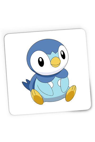 OEM Mousepad Gaming Pokemon Go Piplup Pinguin Plus Card, 21x19 cm