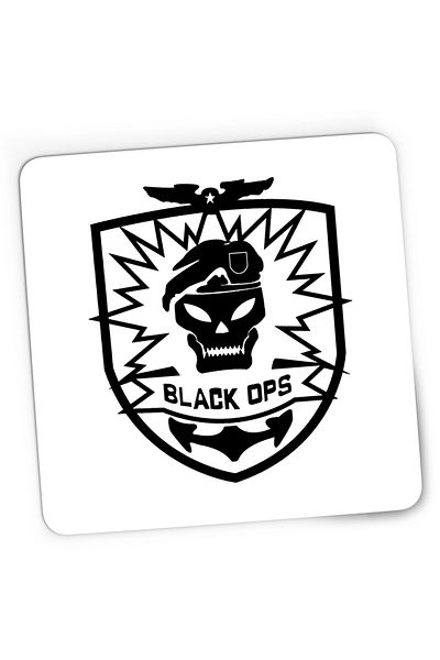OEM Mousepad Gaming Call of Duty Black Ops Logo Emblem, 21x19 cm