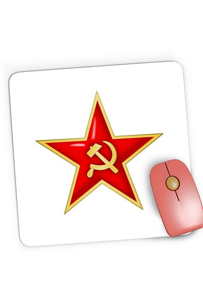 OEM Mousepad Gaming Red Alert 2 Logo Soviet Army Comunist Party, 21x19 cm