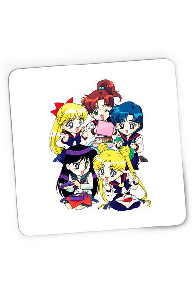 OEM Mousepad Gaming Sailor Moon 5 Crew Gang Chibi Bebe Anime, 21x19 cm