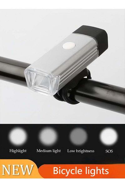 Generic Ultra Bright USB Rechargeable Bike Light, Powerful Bicycle Front Headlight, Waterproof Cycling Equip