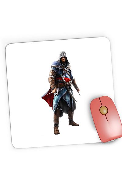 OEM Mousepad Gaming Assassin's Creed Ezio Auditore Video Game, 21x19 cm