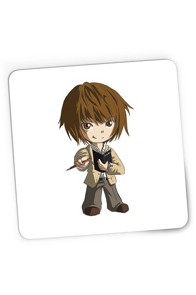 OEM Mousepad Gaming Kira Death Note Light Yagami Chibi Anime, 21x19 cm