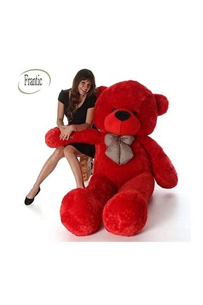 rexa Plush Teddy Bear With Ribbon Bow