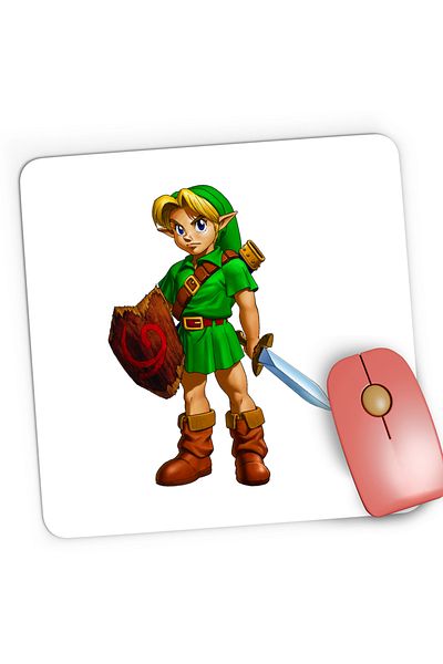 OEM Mousepad Gaming Legend of Zelda Link Bebe Elf, 21x19 cm