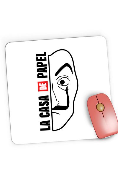 OEM Mousepad Gaming La Casa de Papel Mask Love Gift, 21x19 cm