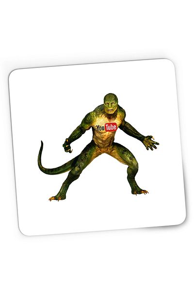 OEM Mousepad Gaming Mortal Kombat Connors Reptile GTA Youtube Insta, 21x19 cm
