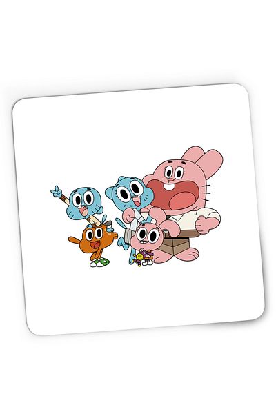 OEM Gaming Mousepad The World of Gumball Family Animation, 21x19 cm