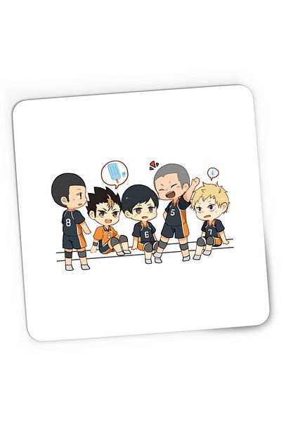 OEM Mousepad Gaming Haikyuu Team Volleyball Chibi Haikyu!!, 21x19 cm