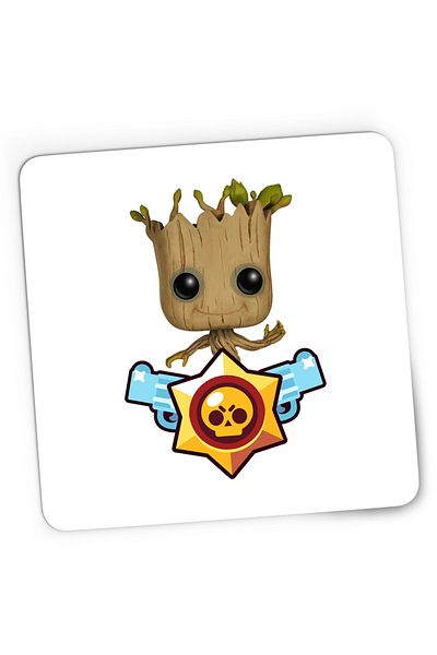 OEM Mousepad Gaming Baby Groot Brawl Stars Bebe Copac, 21x19 cm