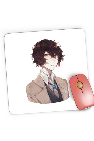 OEM Mousepad Gaming Bungo Stray Dogs Osamu Dazai Anime, 21x19 cm