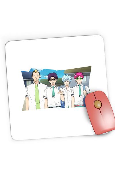 OEM Mousepad Gaming Saiki K Team Anime Manga, 21x19 cm