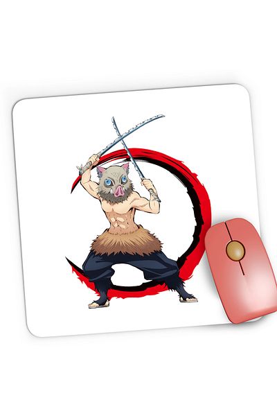 OEM Mousepad Gaming Demon Slayer Inosuke Hashibara Kimetsu no Yaiba, 21x19 cm
