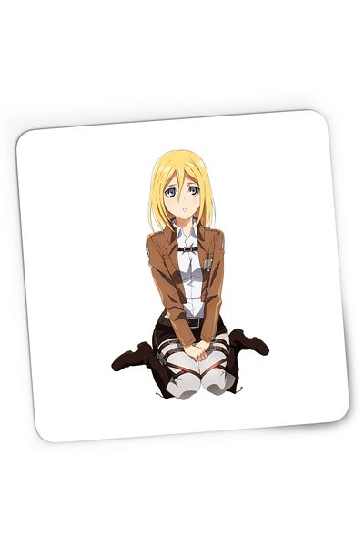 OEM Mousepad Gaming Attack on Titan Annie Blonde Anime Girl, 21x19 cm