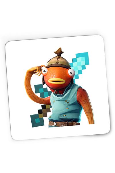 OEM Mousepad Gaming Fishstick Fortnite Minecraft Diamond Sword, 21x19 cm