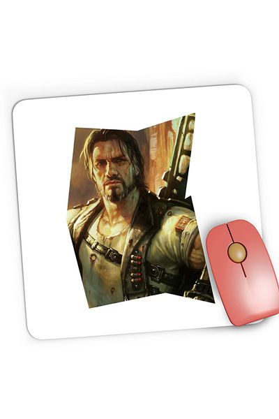 OEM Mousepad Gaming StarCraft 2 Jim Raynor Soldier War Veteran, 21x19 cm