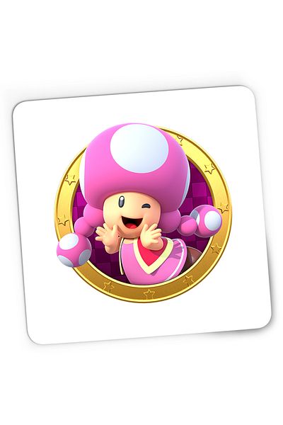 OEM Mousepad Gaming Super Mario Bros Star Rush Toad 3D, 21x19 cm