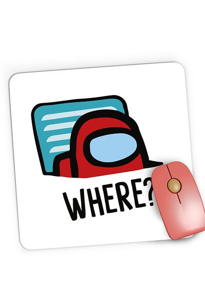 OEM Mousepad Gaming Where Among Us, 21x19 cm