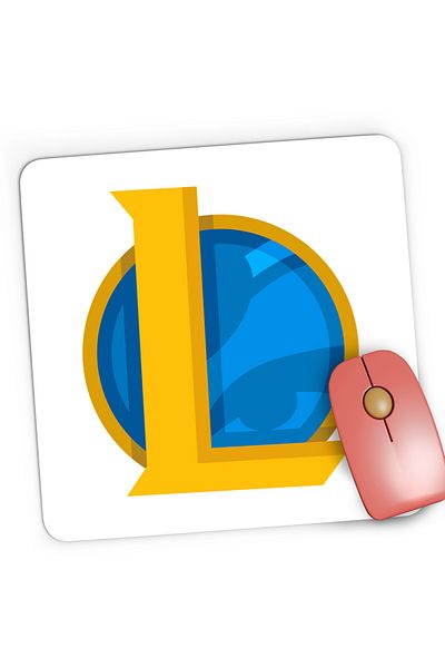 OEM Mousepad Gaming League of Legends Logo LoL Riot Games, 21x19 cm