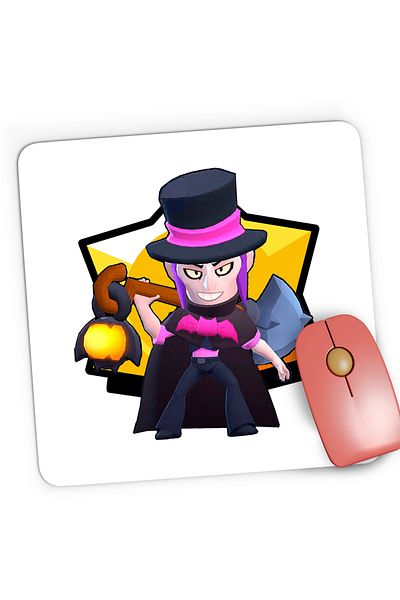 OEM Mousepad Gaming Mortis Hat Brawl Stars, 21x19 cm
