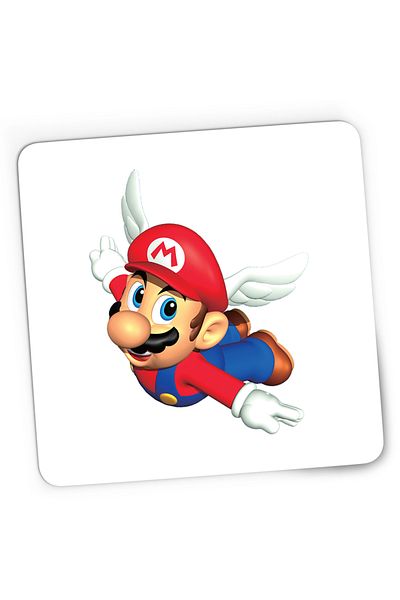 OEM Gaming Mousepad Super Mario Bros Wings Flying, 21x19 cm