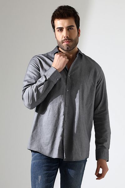 GÖMLEKÇİNİZ Men's Oversize Cut Four Seasons Long Sleeve Shirt