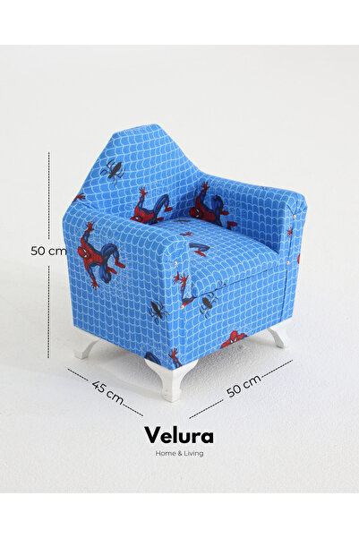 Velura Home & Living Çocuk Koltuğu & Örümcek Adam Desenli