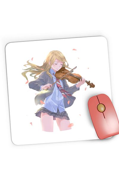 OEM Mousepad Gaming Your Lie in April Kaori Vioara Romantic Anime, 21x19 cm