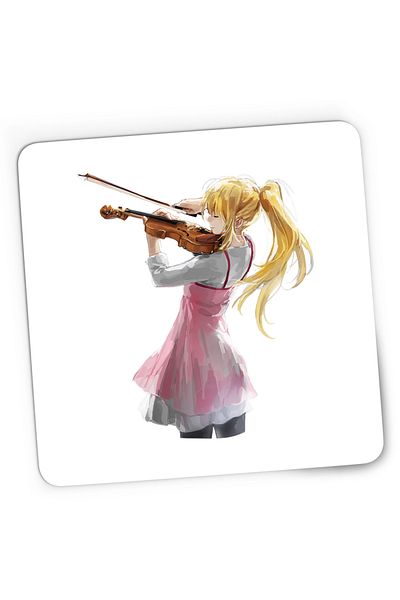OEM Mousepad Gaming Vioara Your Lie in April Violonista Violin Kaori, 21x19 cm