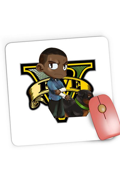 OEM Mousepad Gaming Grand Theft Auto Franklin GTA, 21x19 cm