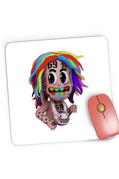 OEM Mousepad Gaming 6ix9ine Tekashi69 Rapper, 21x19 cm