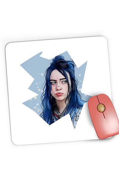 OEM Mousepad Gaming Billie Eilish I Love You, 21x19 cm