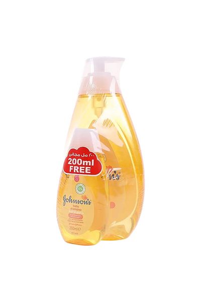 Johnson Johnson's Baby Tearless Shampoo - 500ml + 200ml Free, Gentle and Safe Daily Care