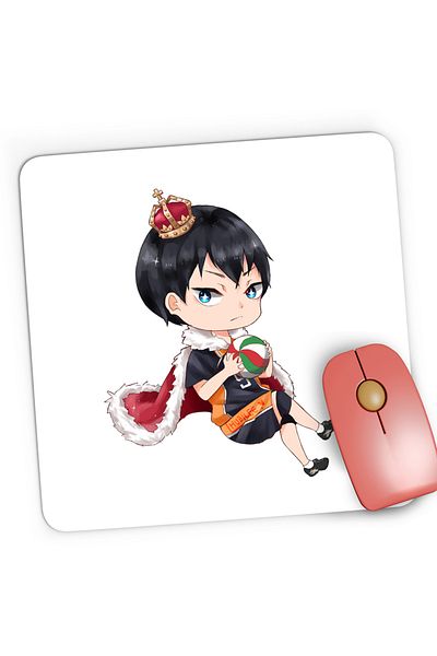 OEM Mousepad Gaming Haikyuu Kageyama Tobio King Volei Haikyu!!, 21x19 cm