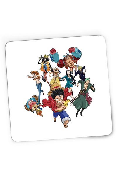 OEM Mousepad Gaming Straw Hat Warriors Pirates Crew One Piece Luffy, 21x19 cm