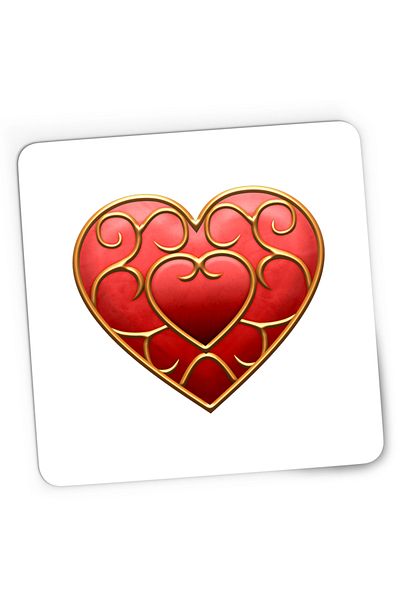 OEM Mousepad Gaming Legend of Zelda Valentine Day Inima Rosie, 21x19 cm