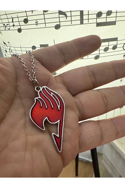 Herşey Nota Fairy Tail Guild Symbol Necklace with 60cm Chain |   Anime Themed Unisex Jewelry