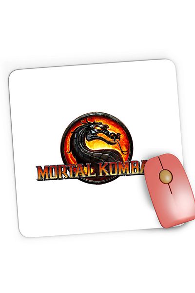OEM Mousepad Gaming Mortal Kombat Logo Game Xbox 360 Legend Team, 21x19 cm