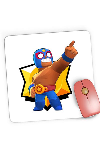 OEM Mousepad Gaming El Primo Brawler Brawl Stars, 21x19 cm