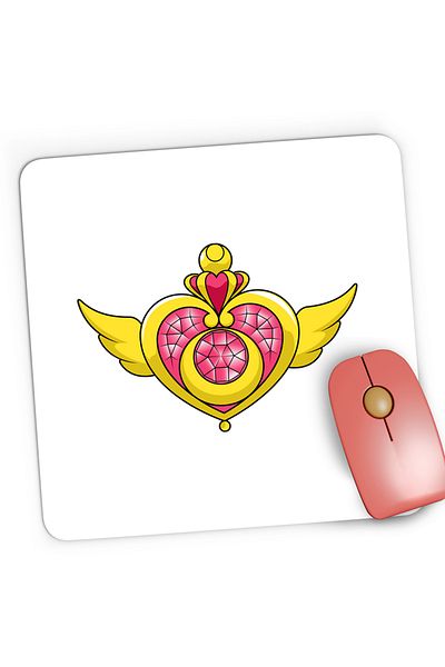 OEM Mousepad Gaming Sailor Moon Diadema Inima Transformation Anime, 21x19 cm
