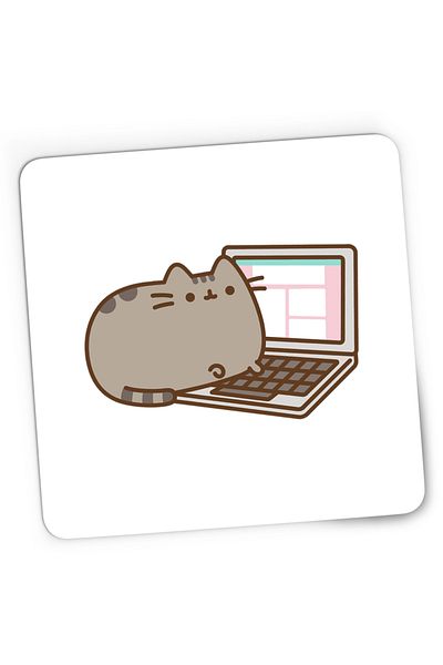 OEM Mousepad Gaming Pusheen Cat Laptop Plush Valentines Day, 21x19 cm