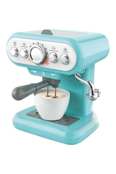 Toybox Coffee Machine Toy for Pretend Kitchen Appliance for Kids with Realistic Action Light and Sound