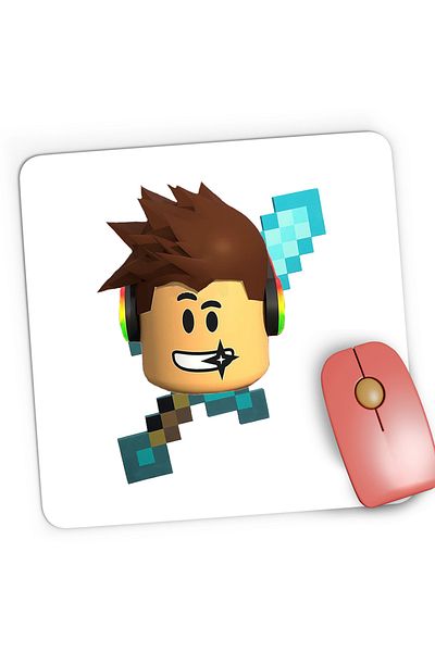 OEM Mousepad Gaming Roblox Diamond Sword Minecraft, 21x19 cm