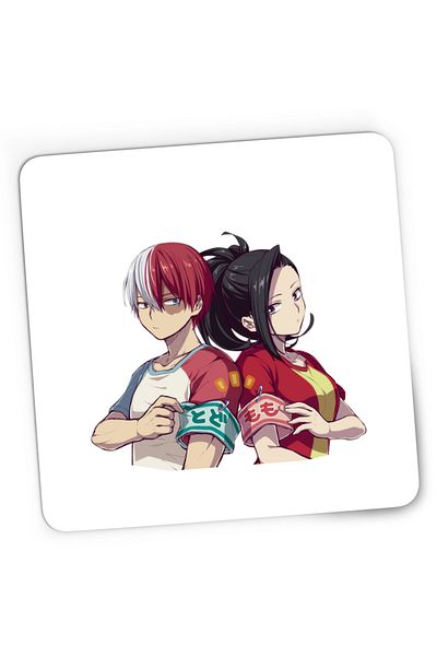 OEM Mousepad Gaming Hero Academia Todoroki Momo Love Couple Anime, 21x19 cm