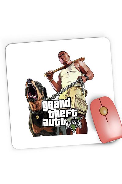 OEM Mousepad Gaming Franklin GTA Grand Theft Auto, 21x19 cm