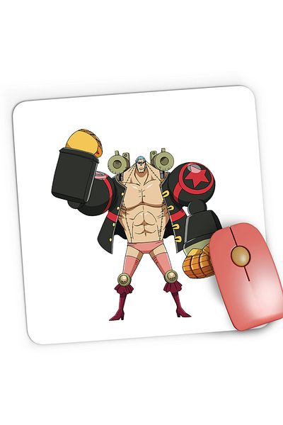 OEM Mousepad Gaming One Piece Franky Iron Man Dulgher Anime, 21x19 cm